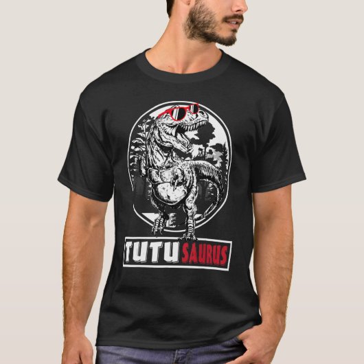 ツツサウルス恐竜ツチュサウルスおばあちゃん Tシャツ (正面)