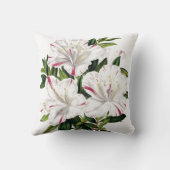 ツツジのヴィンテージのイラストレーション クッション (裏面)