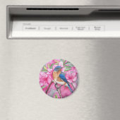 ツツジの磁石の中のブルーバード マグネット (インサイチュ (食洗機))