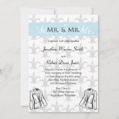 ツツツキシードグルーマーゲイ結婚式招待状 招待状 (裏面)