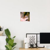 ツツツジの白い花の小さなキリギリス ポスター (ホームオフィス)