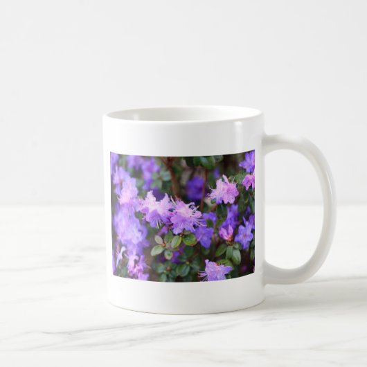 ツツツジの花の茂み コーヒーマグカップ (右)