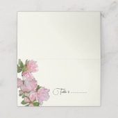 ツツツジの花テンテッドエスコートまたは座席表 プレイスカード (外部開封)