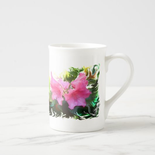 ツツツジの花 ボーンチャイナマグカップ (右)