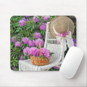 ツツツジ園の籐の椅子 マウスパッド (マウス)