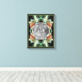 ツツツジ花の花が自分の写真を作成 キャンバスプリント (インサイチュ (ウッドフロア))