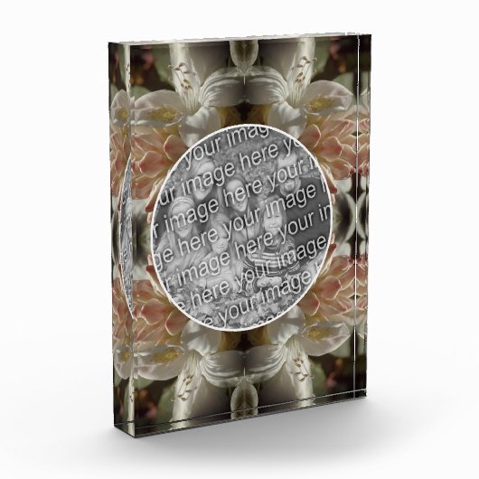 ツツツジ花の花色の濃淡を独自に作成 フォトブロック (左)