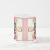 ツツツジ1950年のスタイル フロストグラスマグカップ (中央)