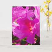 「ツツツジ1」 グリーティングカード (黄色い花)