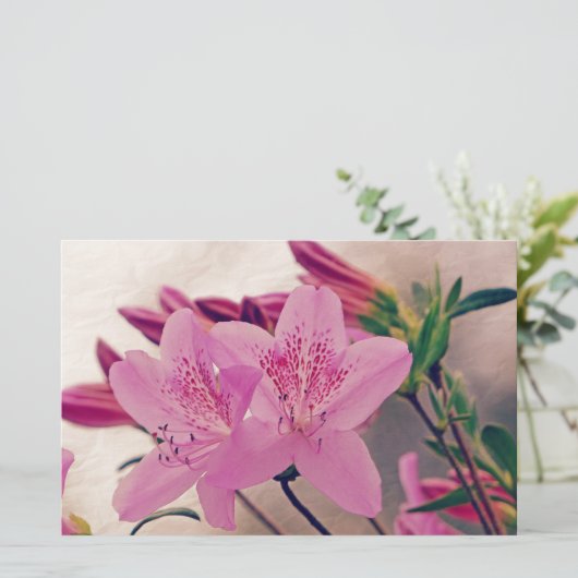 ツツツジ 便箋 (スタンド正面)