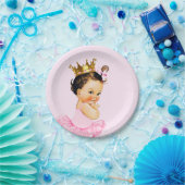 ツツプリンセスバレリナベイビーシャワー ペーパープレート (パーティー)