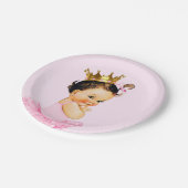 ツツプリンセスバレリナベイビーシャワー ペーパープレート (アングル)