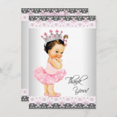 ツツプリンセスベビーシャワーありがとう サンキューカード (正面/裏面)