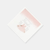 ツツミニマルガールズ誕生日ターニング2グリッター スタンダードカクテルナプキン (角)