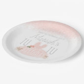 ツツミニマルガールズ誕生日ターニング2グリッター ペーパープレート (アングル)