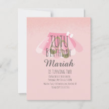 ツトゥガール誕生日ピンクフェイクグリッターバレリーナ