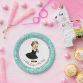 ツトゥバレリナパールリトルレディーベビーガールシャワー ペーパープレート (パーティー)