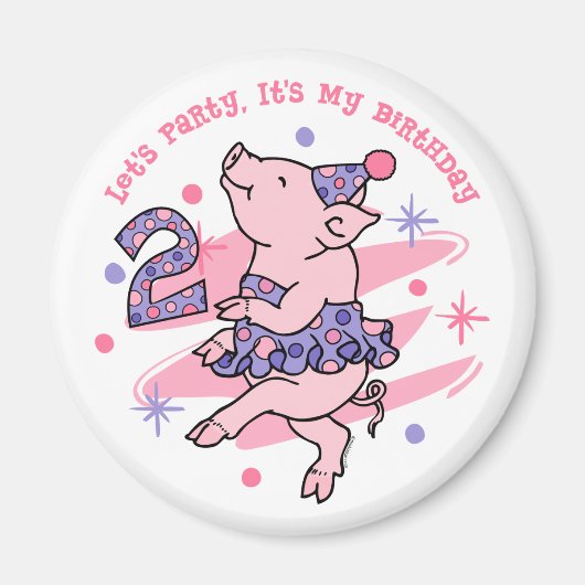 ツトゥピギー二回目の誕生日 マグネット (正面)