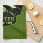 ツナゲーム魚釣り キッチンタオル (四つ折り)