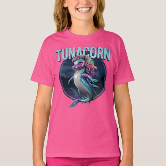 ツナコーン写真用コンボおもしろい生物 Tシャツ (正面)