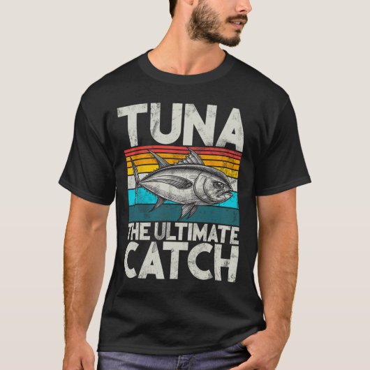 ツナザ究極のマグロ魚釣り Tシャツ (正面)
