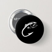 ツナフックフィミニマルッシャーマン魚釣り恋人 缶バッジ (正面&裏面)
