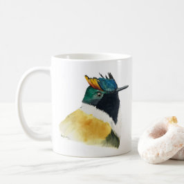 ツノトサカハチドリのデザイン入りセラミックマグ コーヒーマグカップ