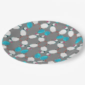 ツノメドリおよび気球の紙皿 ペーパープレート (アングル)