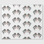 ツノメドリのダンス ラッピングペーパー (フラット)