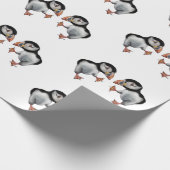 ツノメドリのダンス ラッピングペーパー (角)