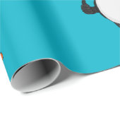 ツノメドリのデザインの包装紙 ラッピングペーパー (ロールコーナー)