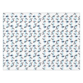 ツノメドリのパーティーのテーブルクロス(色を選んで下さい) テーブルクロス (正面(横))