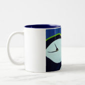 ツノメドリのマグ ツートーンマグカップ (左)