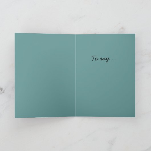 ツノメドリの挨拶状 カード (内部)