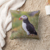 ツノメドリの枕 クッション (ブランケット)