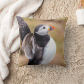 ツノメドリの枕 クッション (ブランケット)