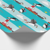 ツノメドリの灯台 ラッピングペーパー (角)