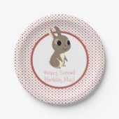 ツノメドリの石のパーティーのプレート-よろしいです ペーパープレート (正面)