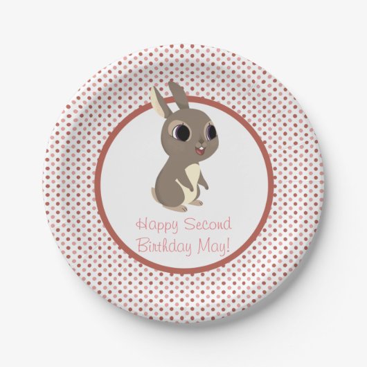 ツノメドリの石のパーティーのプレート-よろしいです ペーパープレート (正面)