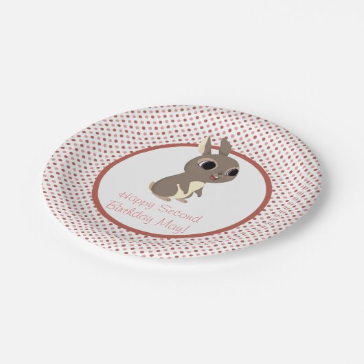 ツノメドリの石のパーティーのプレート-よろしいです ペーパープレート (アングル)