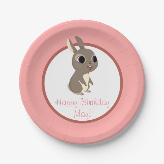 ツノメドリの石のパーティーのプレート-よろしいです ペーパープレート (正面)