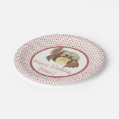 ツノメドリの石のパーティーのプレート-ベルニー ペーパープレート (アングル)