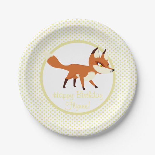 ツノメドリの石のパーティーのプレート- Flynne ペーパープレート (正面)