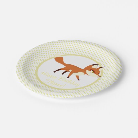 ツノメドリの石のパーティーのプレート- Flynne ペーパープレート (アングル)