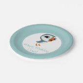ツノメドリの石のパーティーのプレート- Oona ペーパープレート (アングル)