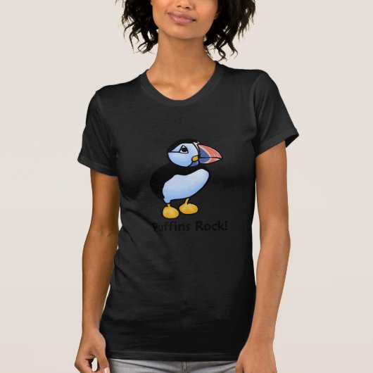 ツノメドリの石! Tシャツ (正面)