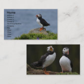 ツノメドリカード 名刺 (正面/裏面)