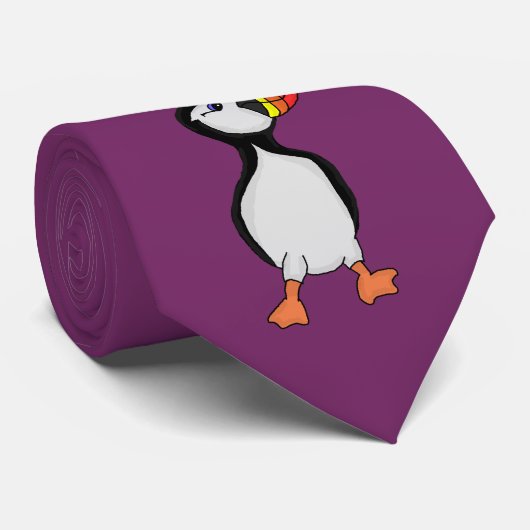 ツノメドリ ネクタイ (ロール)