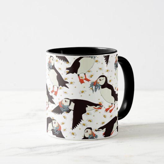 ツノメドリ マグカップ (正面右)