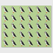 ツノメドリ ラッピングペーパー (フラット)